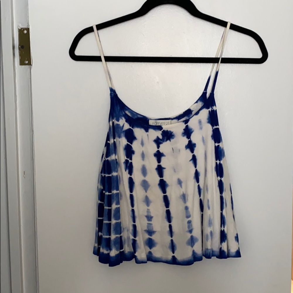 Tie-dye crop top tank